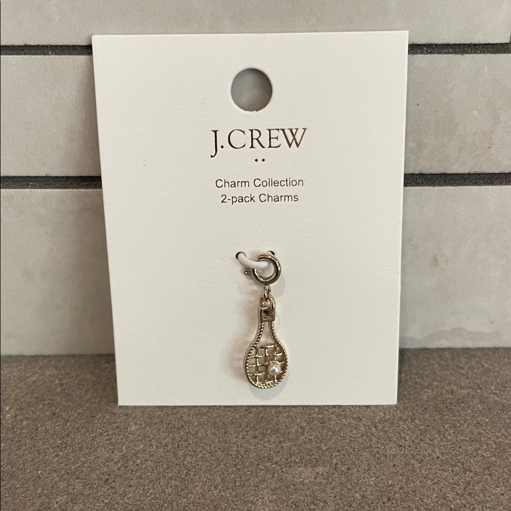 J. Crew Gold Tennis Racket Charm